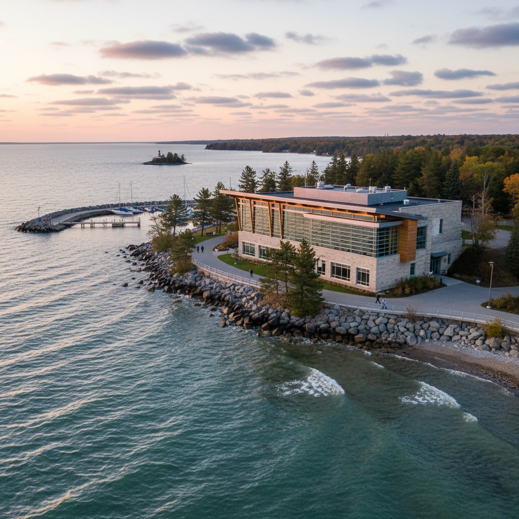 Municipal government office building exterior